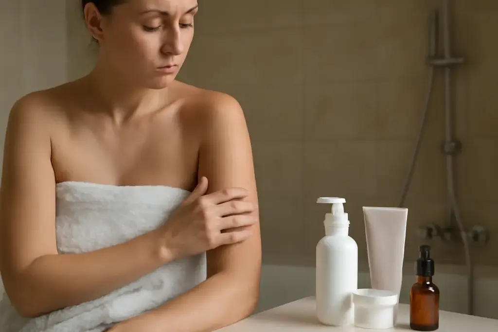 Pelle secca dopo la doccia? Cosa fare secondo i dermatologi e quali ingredienti evitare
