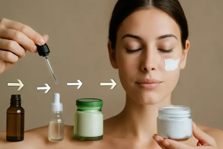 Qual è l’ordine corretto di applicazione dei cosmetici naturali? Il segreto per una pelle compatta