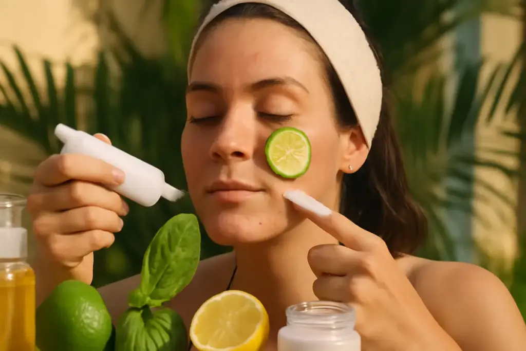 Routine di bellezza per pelle impura in estate: ingredienti naturali che evitano l’effetto lucido